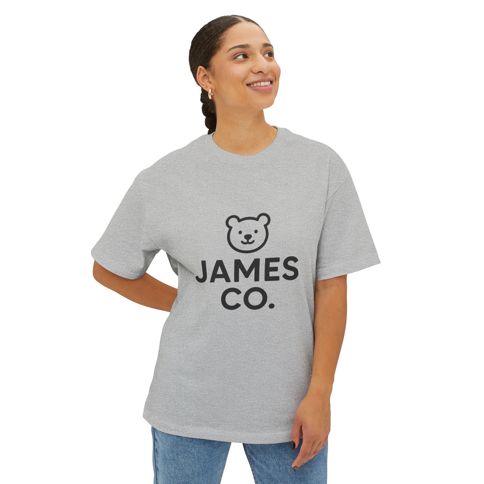 James Co. Bear Logo Tee — Minimalist Kids & Family Graphic T-Shirt