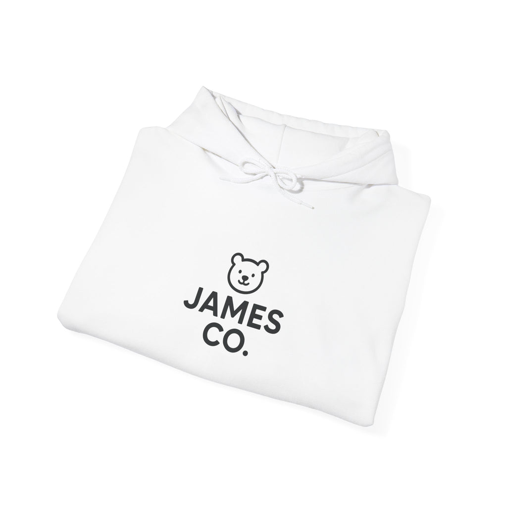 James Co. Bear Hoodie – Minimal Cute Logo Pullover