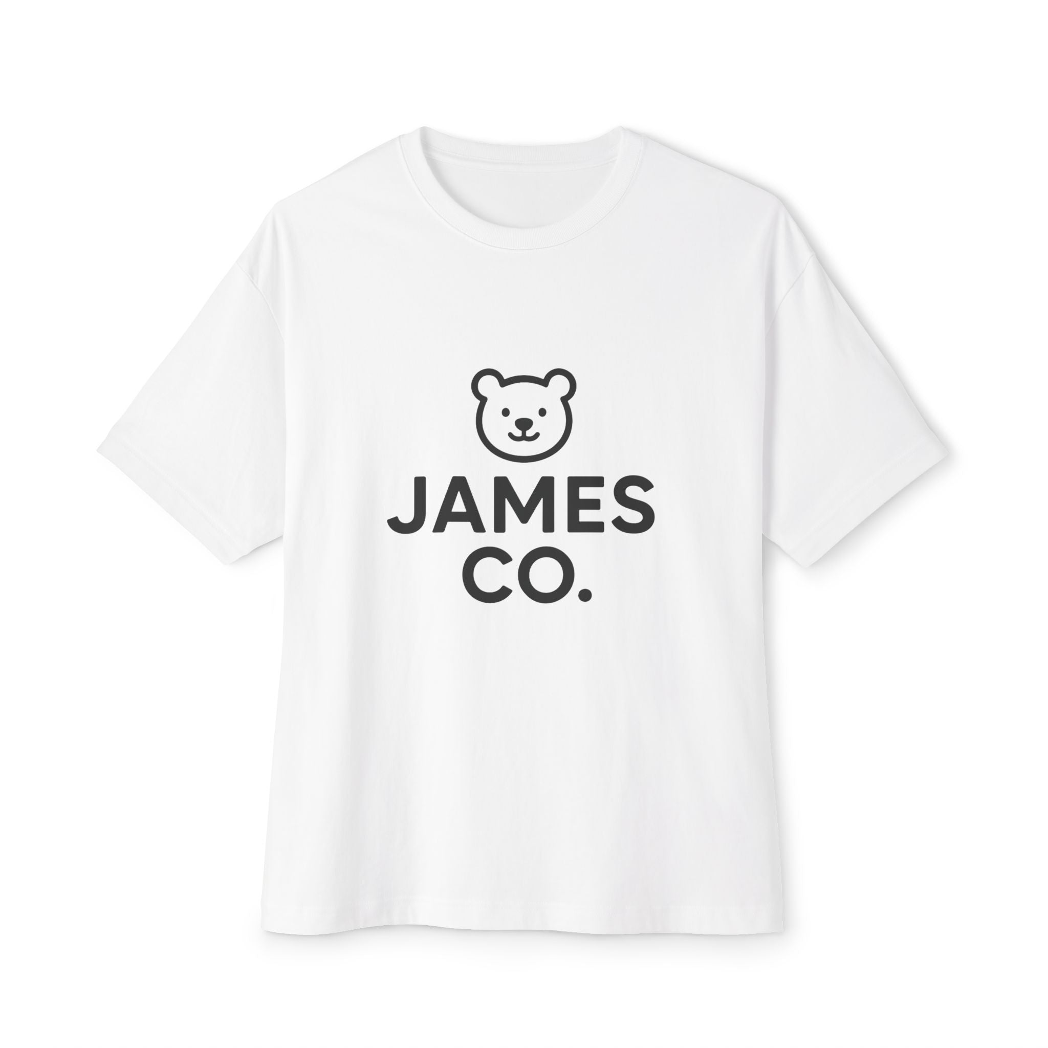 James Co. Bear Logo Tee — Minimalist Kids & Family Graphic T-Shirt