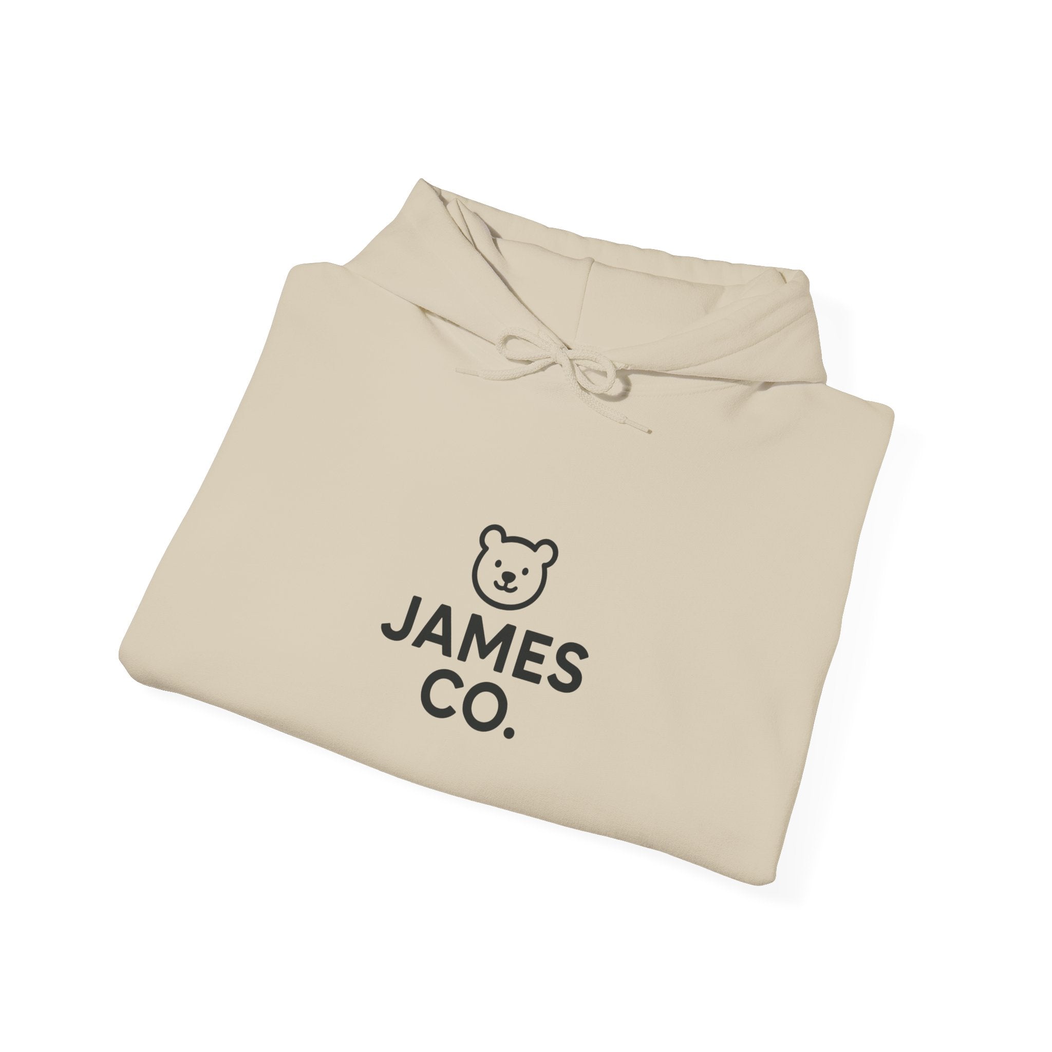 James Co. Bear Hoodie – Minimal Cute Logo Pullover