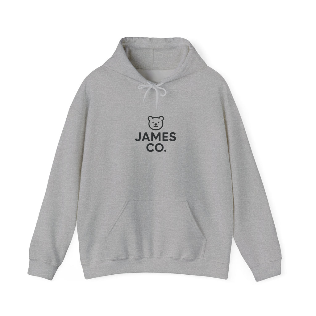 James Co. Bear Hoodie – Minimal Cute Logo Pullover
