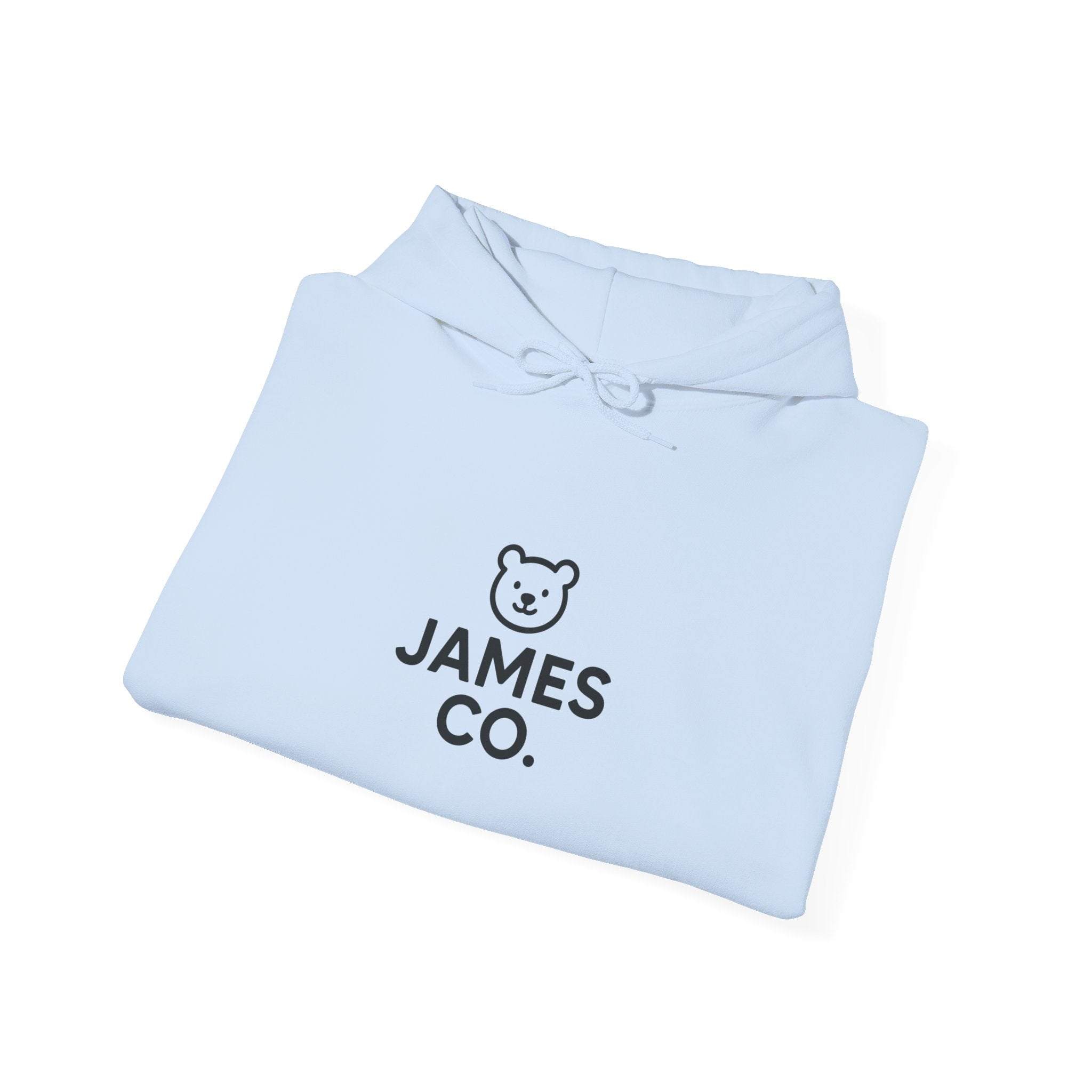 James Co. Bear Hoodie – Minimal Cute Logo Pullover