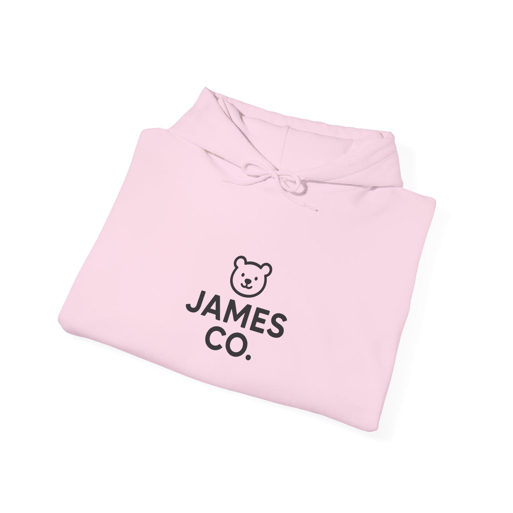 James Co. Bear Hoodie – Minimal Cute Logo Pullover