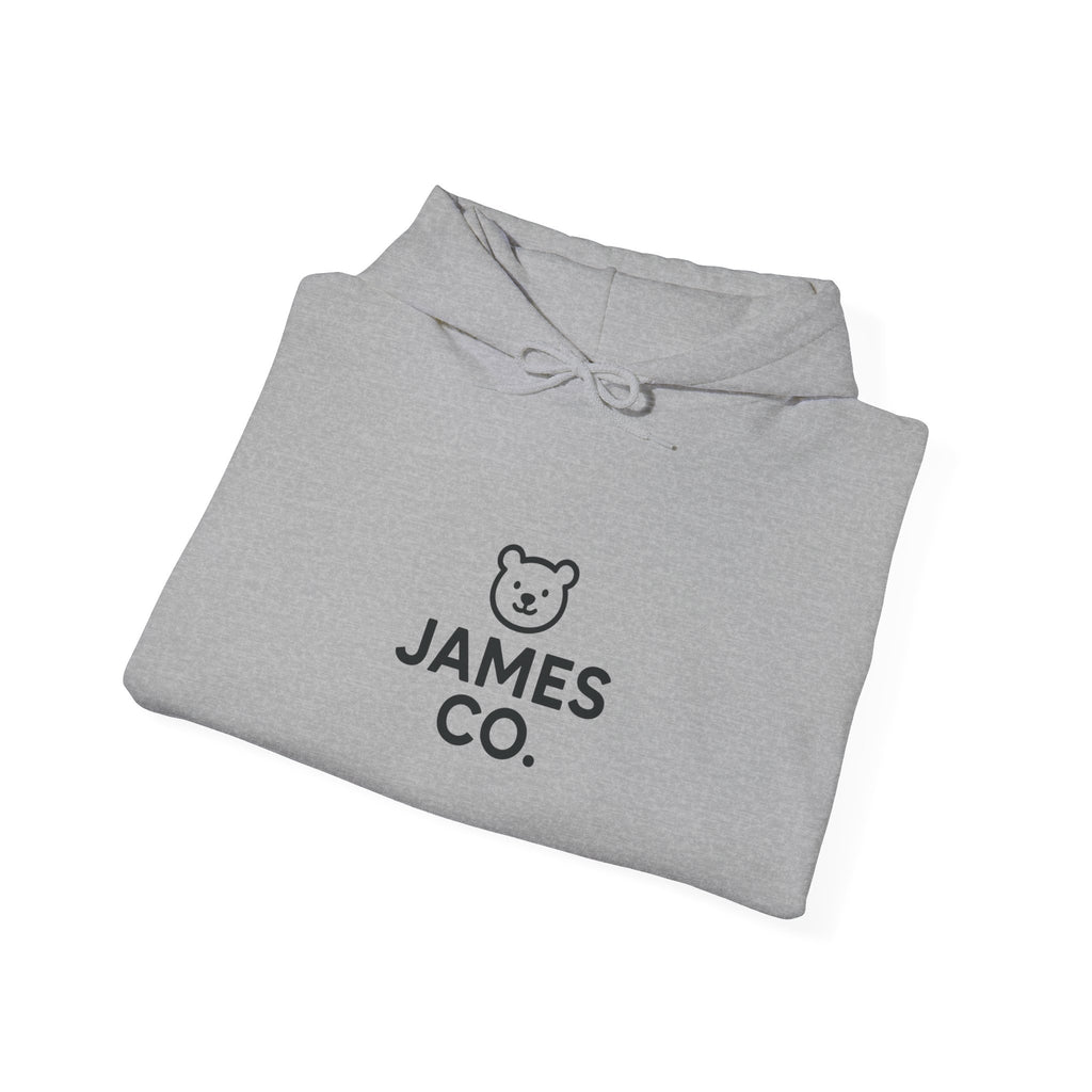 James Co. Bear Hoodie – Minimal Cute Logo Pullover