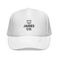 James Co. Bear Trucker Cap – Minimal Logo Mesh Hat