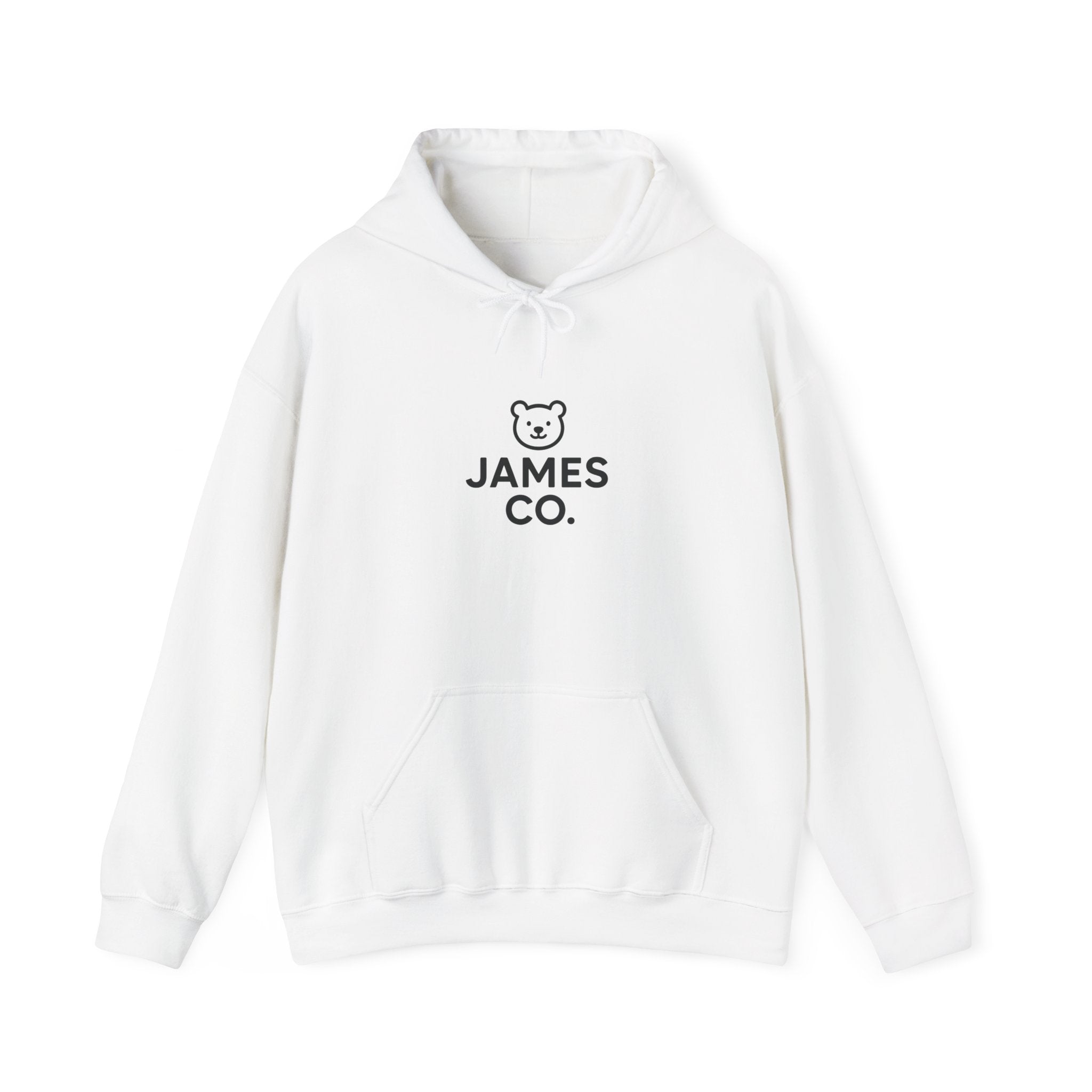 James Co. Bear Hoodie – Minimal Cute Logo Pullover