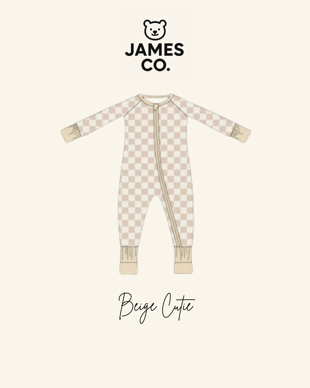 Beige Cutie Onesie